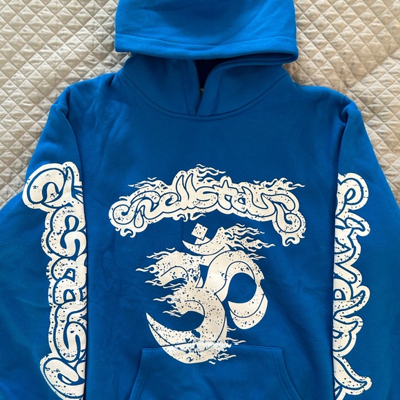 Blue Hellstar Hoodie Very Comfy EUC!!! GREAT DEAL!!!